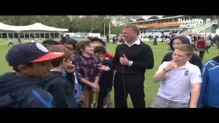 Alec Stewart meets fans at Lord's