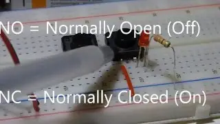 Tactile Switch. Momentary Push Button NO Normally Open. Learn Electronics Circuits Components.