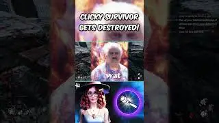 Clicky Survivor Gets DESTROYED #dbd #dbdshorts #dbdnurse #dbdkiller #dbdclips