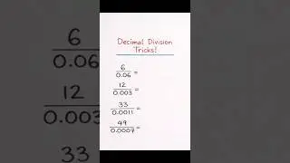 This Decimal Division Trick Will Blow Your Mind 🤯 #viral #shorts