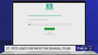 City of St. Petersburg is requesting public input on its seawall improvement plan