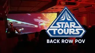 Star Tours Back Row POV | Disneyland | 4K (Best Seats on the Ride?)