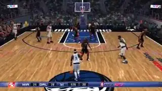 NBA 2K7 PS3 Miami Heat vs Dallas Mavericks video game