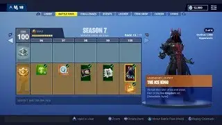 SEASON 7 TIER 100 BATTLE PASS UNLOCKED! All Season 7 Battle Pass Skins!