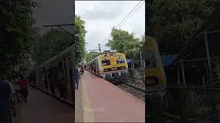 Yellow Colour Alstom EMU Train 🚂 🤩💛 #shorts #railway #indianrailways #trending #train #viralshorts