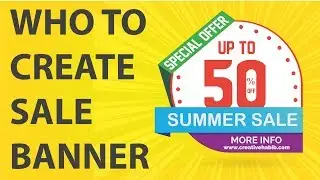 How to make effective sale banner design in Adobe Illustrator | Creative habib