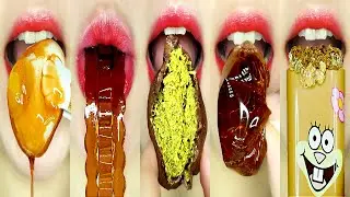 ASMR КОРИЧНЕВЫЕ ДЕСЕРТЫ MUKBANG 🤎 Дубайское печенье, Желе, Кристаллические конфеты