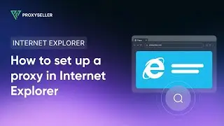 Proxy configuraion in the Internet Explorer