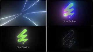 Glow Warp Logo &ndash; After Effects Template | Futuristic Logo Reveal