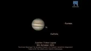 Jupiter Time-Lapse: 9th October 2012