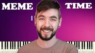 Jacksepticeye - MEME TIME - EASY PIANO TUTORIAL