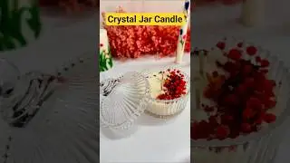 Crystal Jar Candle #rikscandle #flowerarrangement #gifthappiness #giftideas