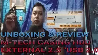 UNBOXING & REVIEW [External Case Hardisk]  M- TECH SATA 2.5 HDD USB v2.0