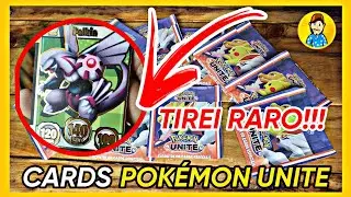 OPENING POK&Eacute;MON UNITE BANK CARDS / I got a shiny one!!!