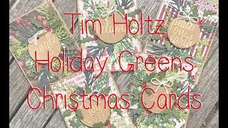Набор рождественских открыток Holiday Greens Kraft от Тима Хольца