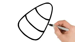 How to Draw Candy Corn | Halloween Drawings Easy Step-by-Step Tutorial!