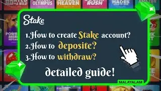 How to create stake account, deposite, withdraw !? | Stake malayalam