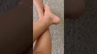 rate my preppy anklet I made|⚠️crusty and hairy feet/toes warning⚠️