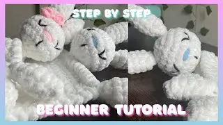 How to Crochet Bunny Snuggler Lovey for Beginners