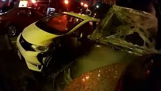 First Line Car Fire Footage with #HoustonFire