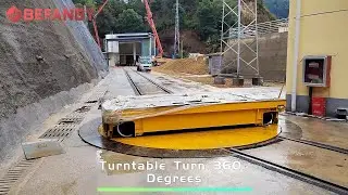 360 Degree Turntable Railway Transfer Cart,Electric Turntable Car