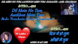 Dil Mein Ho Tum Aankhon Mein Tum - Karaoke With Scrolling Lyrics Eng. & हिंदी