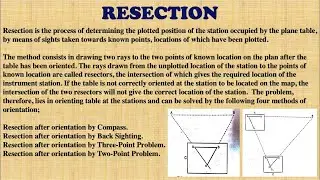 Resection Method | Plane Table Surveying | Hindi | Part-6 | Surveying |