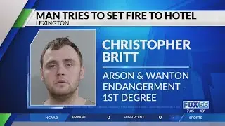 Man allegedly started fire in Lexington motel with 'at least 44 people' inside, police say