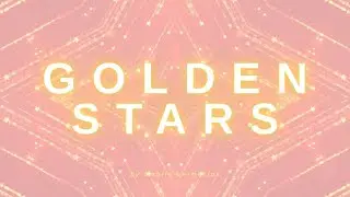 Gold Glitter Stars Lights | Romantic Night Aesthetic Animation in 4K ✨