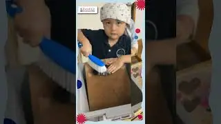 Toddlers learning to Wash laundry - Montessori Practical Life Activity