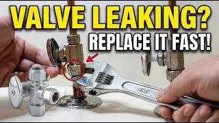 Quick and Easy DIY Replacement of Leaking Shut-Off Valve Under Sink