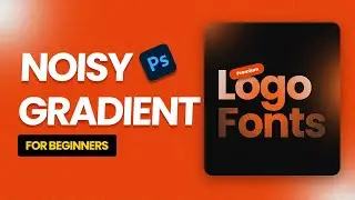 Noisy Gradient Background and Text in Photoshop | grainy gradient background photoshop tutorial