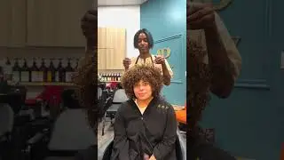 Keratin, highlights, color and curly cut😍