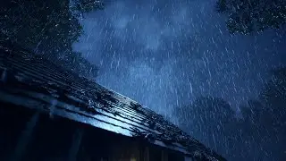 Dark Night Heavy Rainstorm Ambience 🌧️🌙 Sleep Fast, Calm Mind & Anxiety Relief