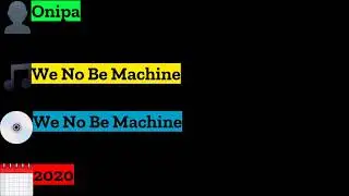 Onipa - We No Be Machine