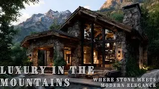Modern Rustic Living Redefined: Stunning Stone Houses with Breathtaking Mountain Views
