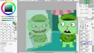 Digital Painting. Flippy: Me & Myself