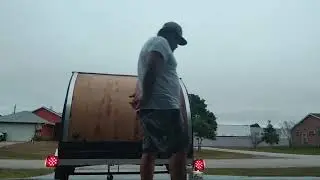 Trouble shooting the lights on The Teardrop Trailer.