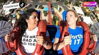 Why are we upside down?! 🎢 Fooled by your best friend! 👭 Al Video - Rollercoaster - Fair Ride