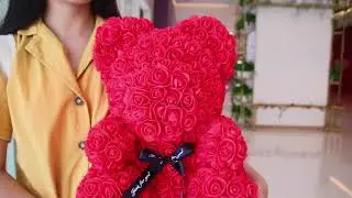 2020  best selling teddy rose bear gift for valentine day
