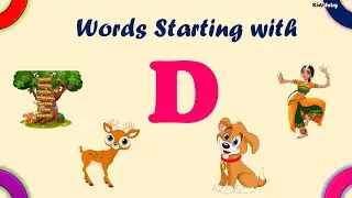 Learn Words Starting With Letter D | 40 Words that begin with D | List of  D words - Kids Entry