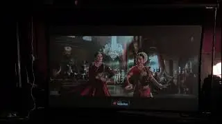 133 Inch ALR Grey Motorized Tab Tension Projector Screen || Fine Projection