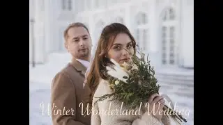 Winter Fairy Tail Wedding in the Snow at the Zhilichi Castle
