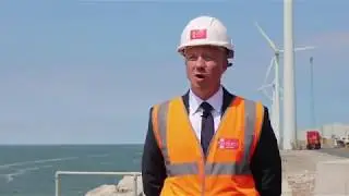 Sales Manager, Ben Flanagan discussing project and offshore opportunities at the Port of Liverpool