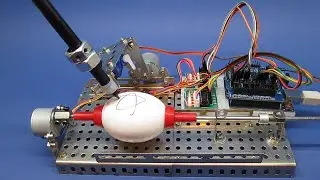 EggBot из металлического конструктора - первый запуск