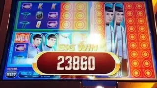 Star Trek Starship Enterprise Slot Machine-LINE HITS AND RED ALERT BONUS