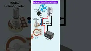 Speed Controller Circuit | DC Motor | Diagram Explanation #shorts #motor