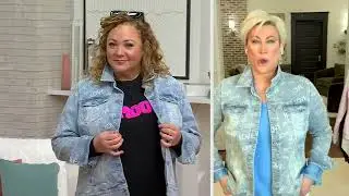 Belle by Kim Gravel Love Is in the Air Printed Jean Jacket on QVC