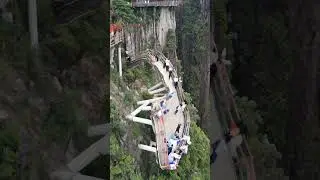 Terrifying Mountain Collapse as Viewing Platform Falls