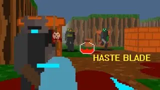 some gorious sword combat [Haste Blade]